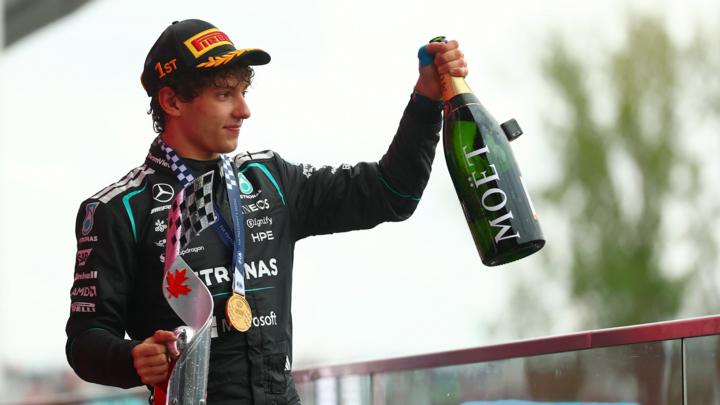 Antonelli wins Canada GP as Russell retires; Hamilton P2
