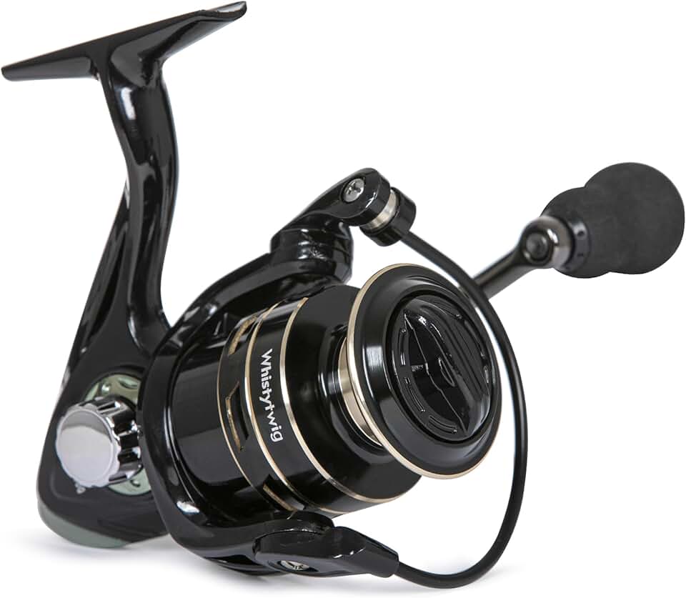 Whistytwig Spinning Fishing Reel - Lure and Bait Fishing - High-Performance Lightweight Spinning Reel for Saltwater and Freshwater Fishing, Stainless Steel Shaft, Front Drag, 5.5 Gear Ratio
