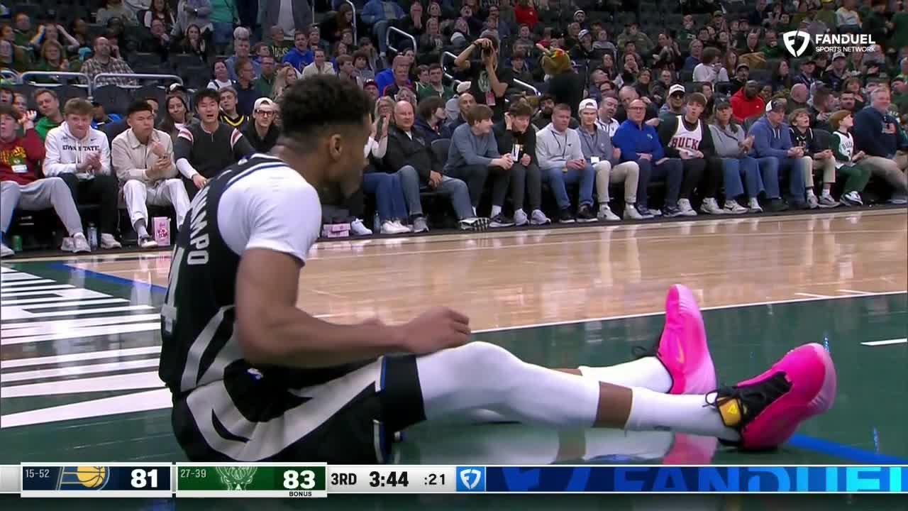 Giannis Antetokounmpo Exits Early as Bucks Hold Off Pacers in High-Scoring Affair